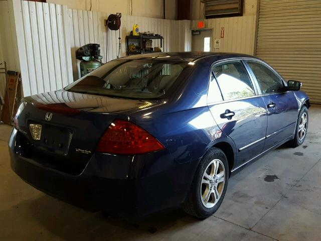 JHMCM563X7C008839 - 2007 HONDA ACCORD SE BLUE photo 4