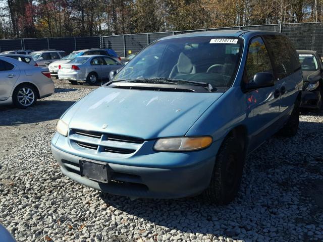 2B4GP45G6WR744317 - 1998 DODGE CARAVAN SE TEAL photo 2