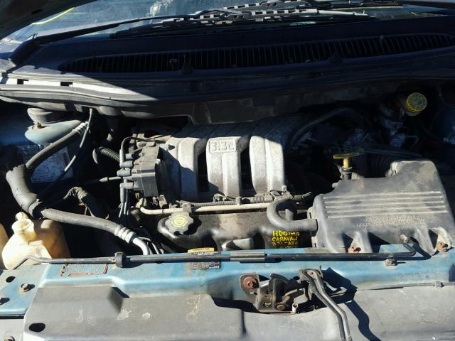 2B4GP45G6WR744317 - 1998 DODGE CARAVAN SE TEAL photo 7