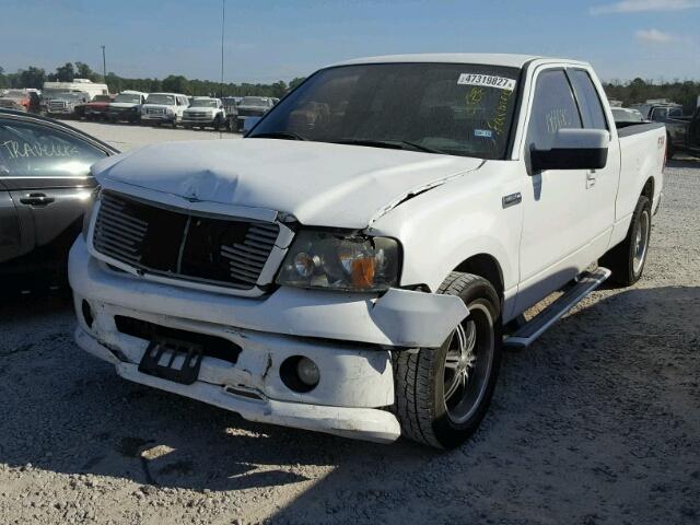 1FTPX12V17NA02278 - 2007 FORD F150 WHITE photo 2