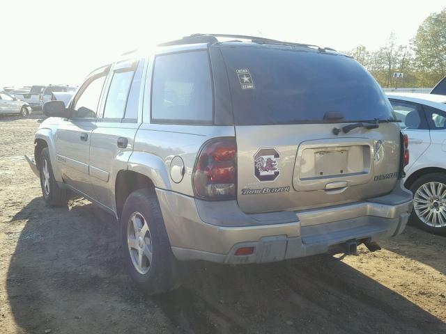 1GNDS13S132268991 - 2003 CHEVROLET TRAILBLAZE SILVER photo 3