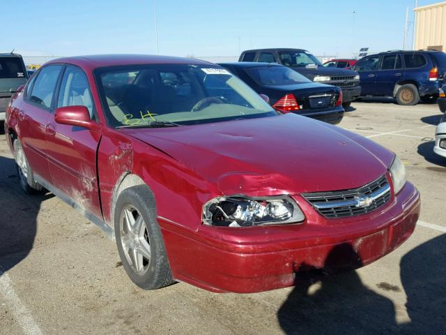 2G1WF52E959362025 - 2005 CHEVROLET IMPALA MAROON photo 1