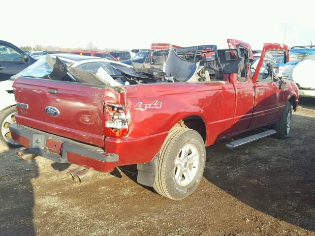 1FTZR45E76PA02563 - 2006 FORD RANGER SUP MAROON photo 4