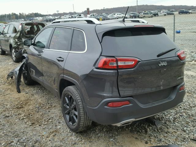 1C4PJLDS5FW656404 - 2015 JEEP CHEROKEE L GRAY photo 3