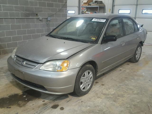 1HGES16683L028229 - 2003 HONDA CIVIC LX TAN photo 2