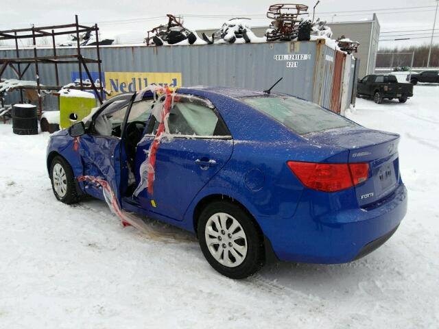 KNAFT4A21C5577696 - 2012 KIA FORTE LX BLUE photo 3