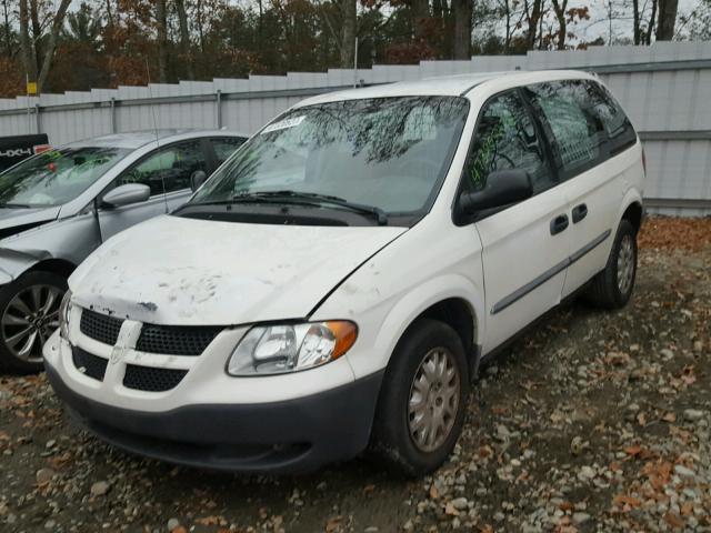 1D4GP21313B334189 - 2003 DODGE CARAVAN C/ WHITE photo 2