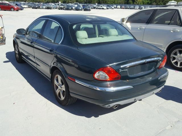 SAJEA51C32WC60308 - 2002 JAGUAR X-TYPE 3.0 GREEN photo 3