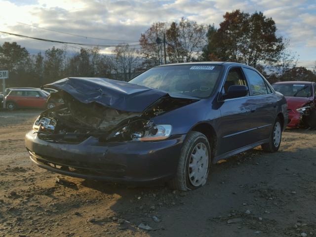 JHMCG66512C003620 - 2002 HONDA ACCORD LX BLUE photo 2