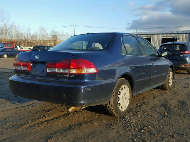 JHMCG66512C003620 - 2002 HONDA ACCORD LX BLUE photo 4