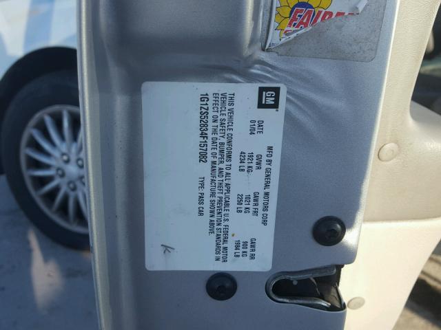 1G1ZS52834F157082 - 2004 CHEVROLET MALIBU SILVER photo 10