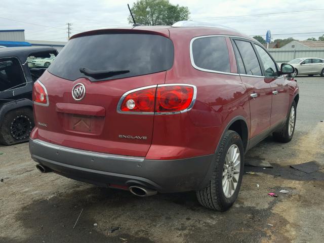 5GAKRCED9CJ273823 - 2012 BUICK ENCLAVE BURGUNDY photo 4