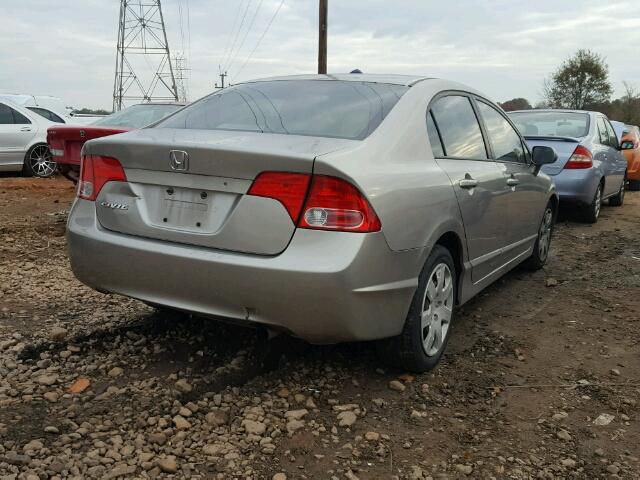 1HGFA16516L032125 - 2006 HONDA CIVIC LX GOLD photo 4