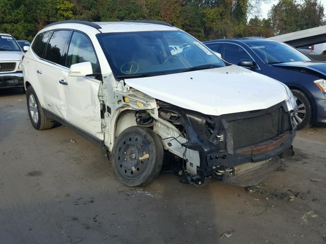 1GNKRGED3CJ359318 - 2012 CHEVROLET TRAVERSE L WHITE photo 1