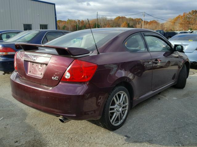 JTKDE177060124816 - 2006 TOYOTA SCION TC 栗色 照片 4