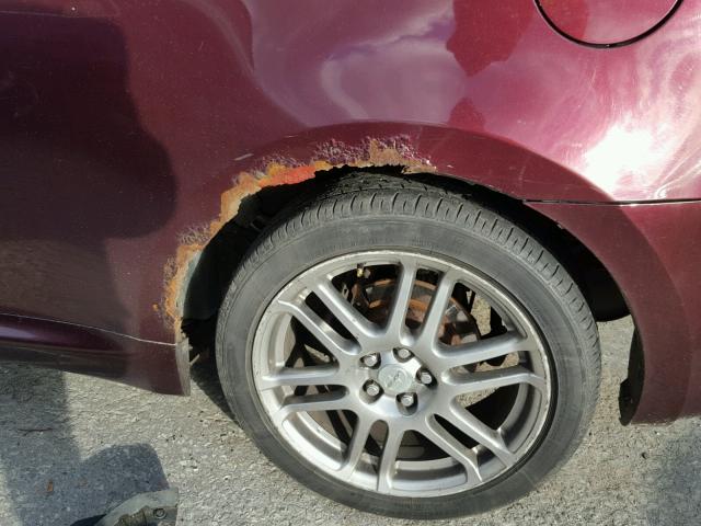 JTKDE177060124816 - 2006 TOYOTA SCION TC 栗色 照片 9