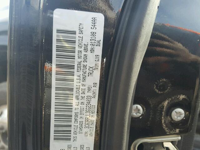 3C63RRJL3GG234033 - 2016 RAM 3500 LARAM BLACK photo 10