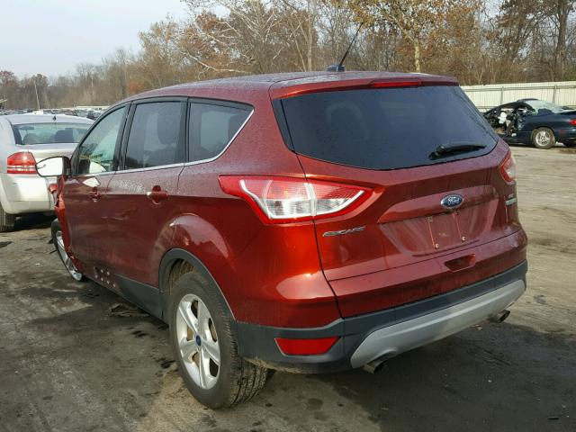 1FMCU0GXXFUA50244 - 2015 FORD ESCAPE SE BURGUNDY photo 3