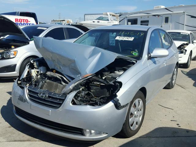 KMHDU46D29U638159 - 2009 HYUNDAI ELANTRA GL SILVER photo 2