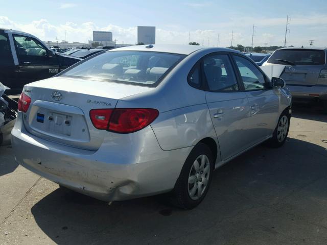 KMHDU46D29U638159 - 2009 HYUNDAI ELANTRA GL SILVER photo 4