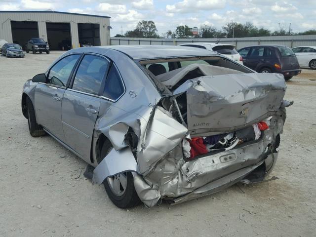 2G1WT55N779274503 - 2007 CHEVROLET IMPALA LT SILVER photo 3