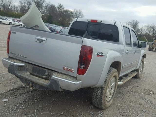 1GTH6NFE5C8138110 - 2012 GMC CANYON SLT SILVER photo 4