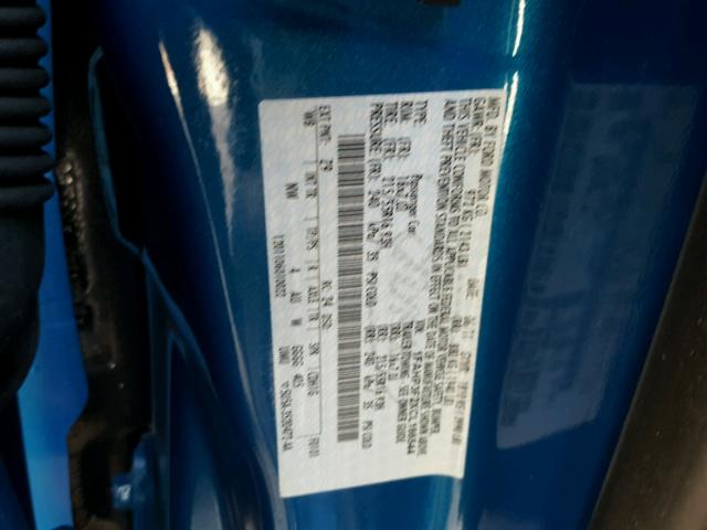 1FAHP3F2XCL166544 - 2012 FORD FOCUS SE BLUE photo 10