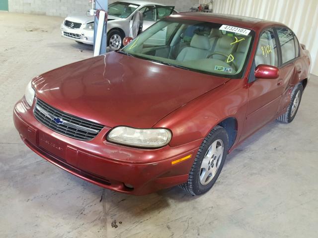 1G1NE52J43M699326 - 2003 CHEVROLET MALIBU LS MAROON photo 2