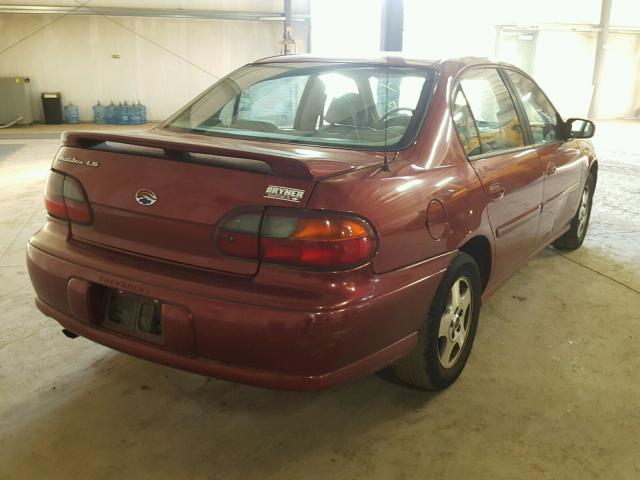 1G1NE52J43M699326 - 2003 CHEVROLET MALIBU LS 栗色 照片 4