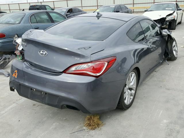 KMHHT6KJ5GU133743 - 2016 HYUNDAI GENESIS CO GRAY photo 4