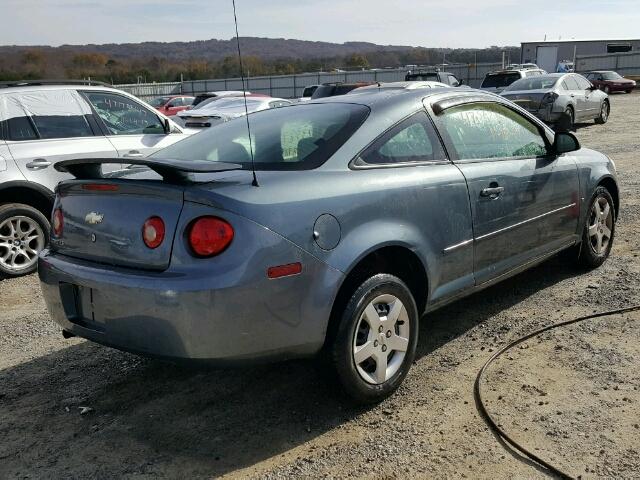 1G1AK15F967654067 - 2006 CHEVROLET COBALT LS BLUE photo 4