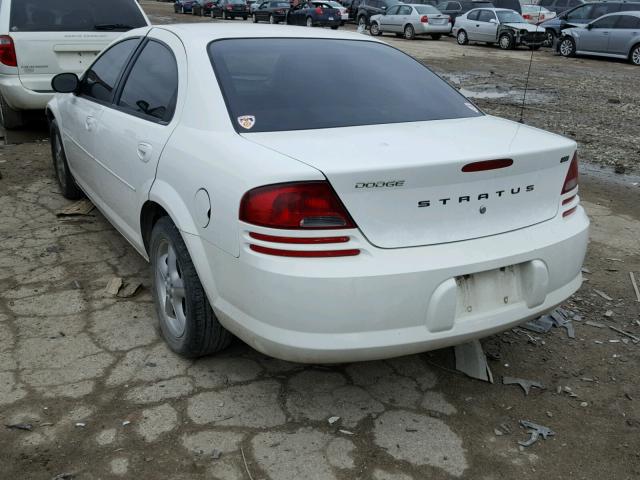 1B3EL46XX5N672703 - 2005 DODGE STRATUS SX WHITE photo 3