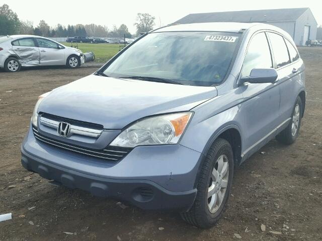 JHLRE38767C057472 - 2007 HONDA CR-V EXL BLUE photo 2