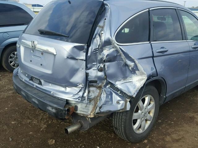 JHLRE38767C057472 - 2007 HONDA CR-V EXL BLUE photo 9