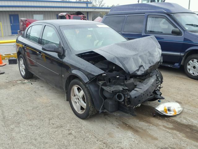 1G1AL55F977293333 - 2007 CHEVROLET COBALT LT BLACK photo 1