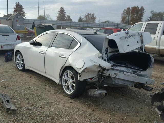 1N4AA5AP9CC857369 - 2012 NISSAN MAXIMA S WHITE photo 3