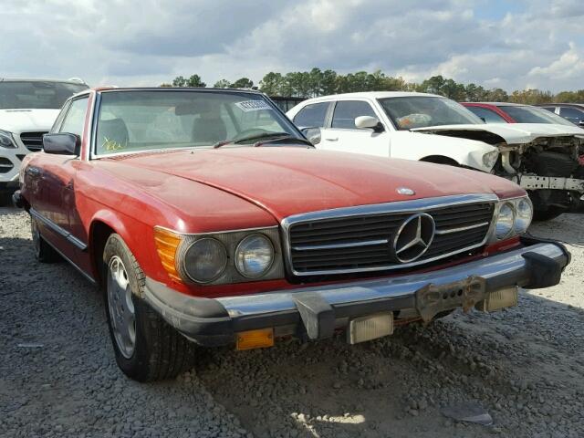 WDBBA45C5FA034551 - 1985 MERCEDES-BENZ 380 SL RED photo 1