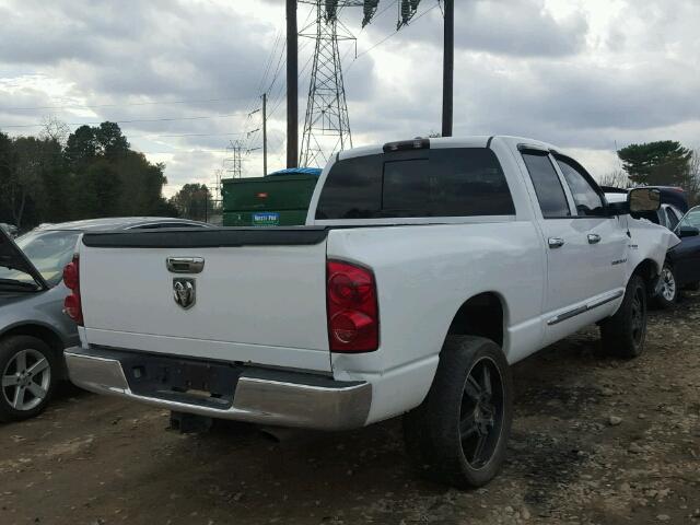 1D7HU182X7S221418 - 2007 DODGE RAM 1500 S WHITE photo 4