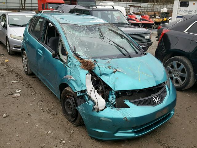 JHMGE8G36CC021158 - 2012 HONDA FIT BLUE photo 1