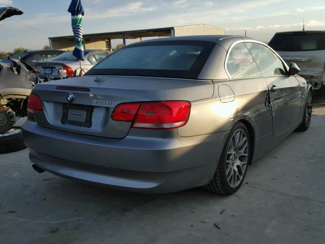 WBAWL135X7PX13484 - 2007 BMW 328 I GRAY photo 4