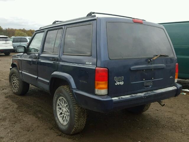 1J4FJ78S4VL604723 - 1997 JEEP CHEROKEE C BLUE photo 3