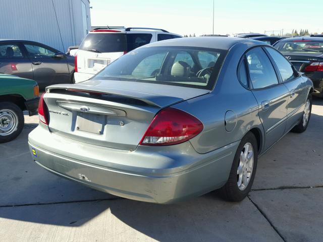 1FAFP56U86A129528 - 2006 FORD TAURUS SEL GREEN photo 4