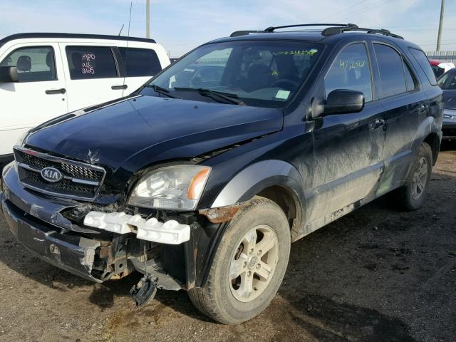 KNDJC733235065160 - 2003 KIA SORENTO EX BLACK photo 2