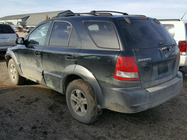 KNDJC733235065160 - 2003 KIA SORENTO EX BLACK photo 3