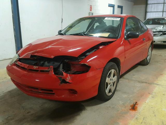 1G1JF12F037206708 - 2003 CHEVROLET CAVALIER L RED photo 2