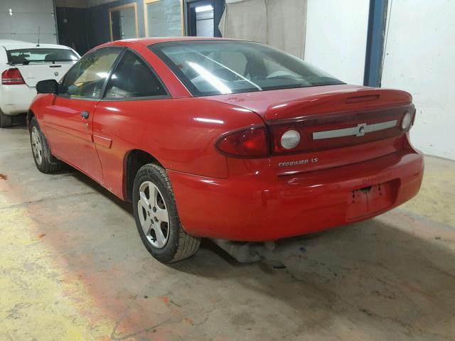 1G1JF12F037206708 - 2003 CHEVROLET CAVALIER L RED photo 3