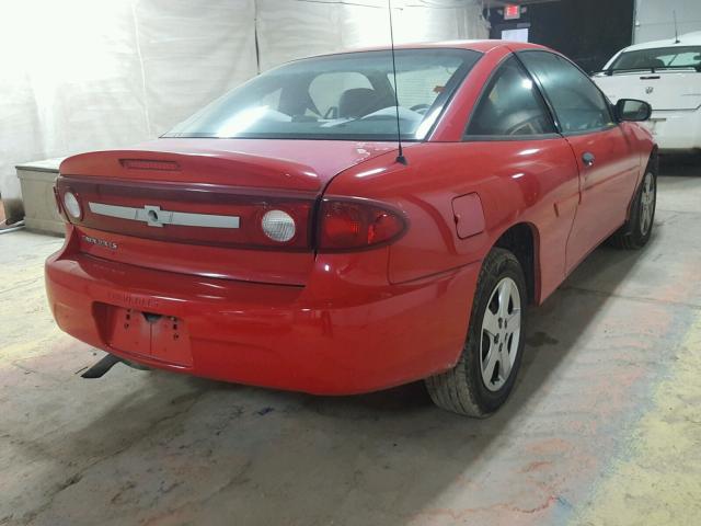 1G1JF12F037206708 - 2003 CHEVROLET CAVALIER L RED photo 4