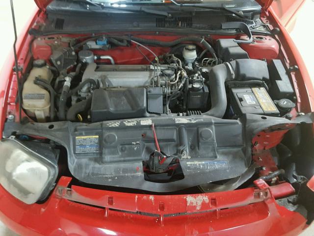 1G1JF12F037206708 - 2003 CHEVROLET CAVALIER L RED photo 7