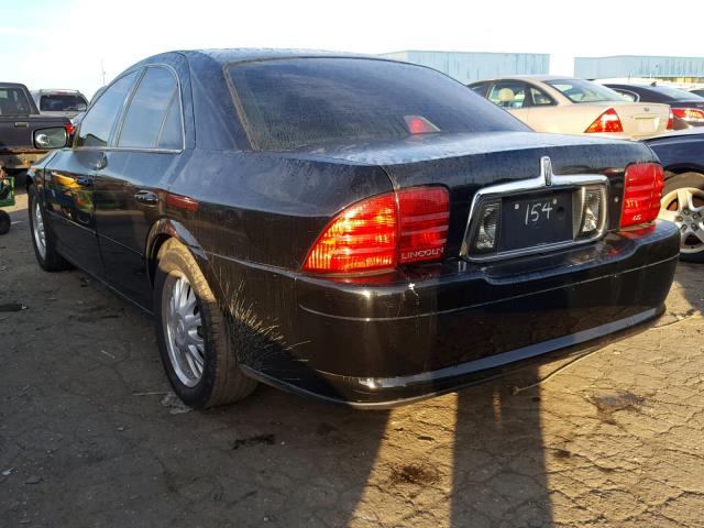 1LNHM86S92Y713154 - 2002 LINCOLN LS BLACK photo 3