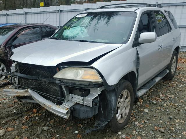 2HNYD18255H543912 - 2005 ACURA MDX SILVER photo 2